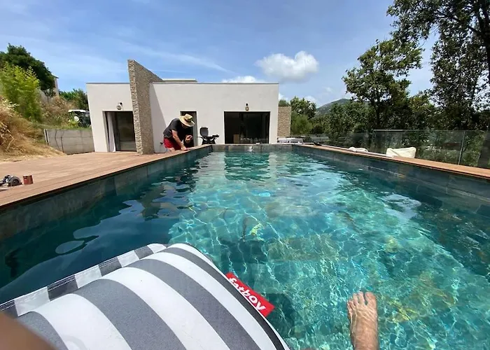 D'architecte Casa Mado Avec Piscine Vue Imprenable Ajaccio (Corsica)